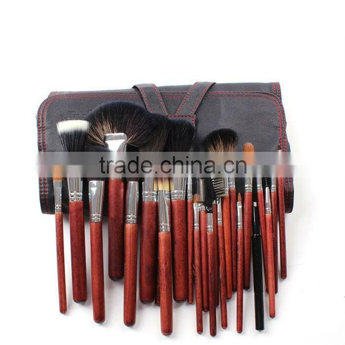 25pcs Top Quality Natural Wooden Handle Cosmetic Brush