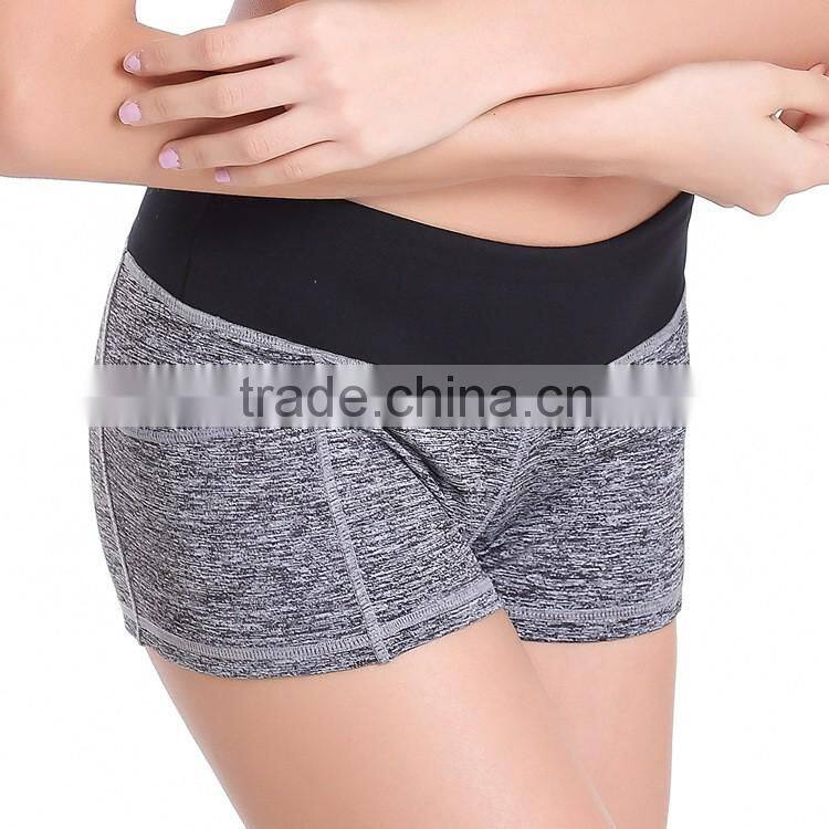 Breathable women girl running shorts gym sports fitness shorts