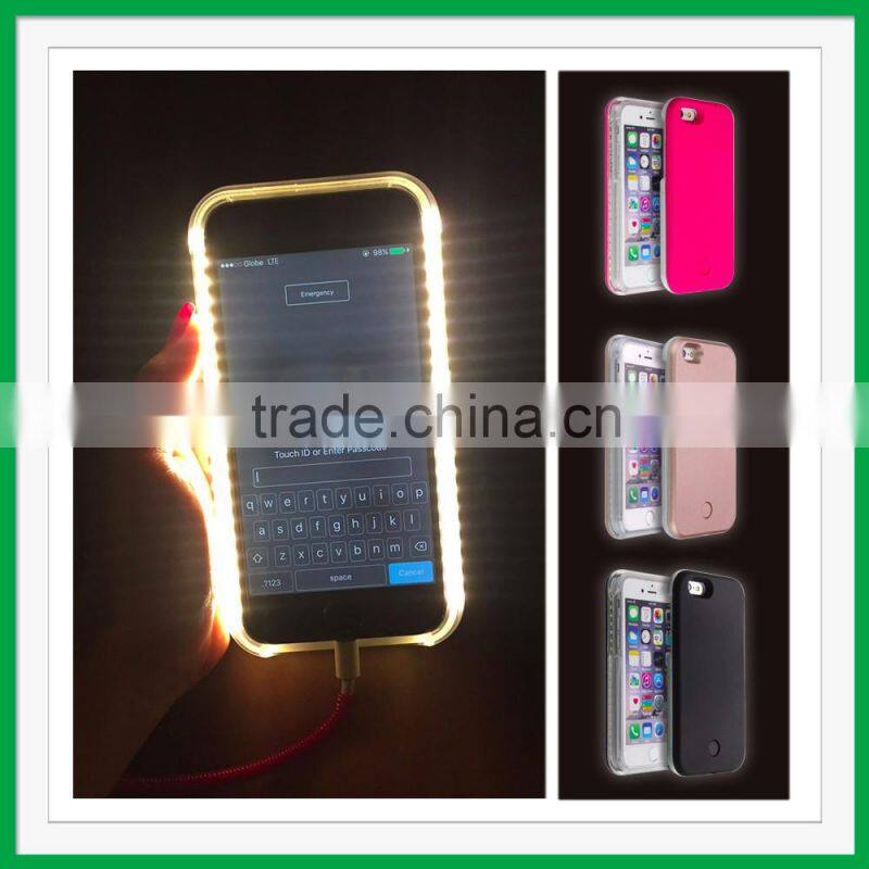 100% Genuine Original Light up LED Selfie hard Case for iPhone 6s 6