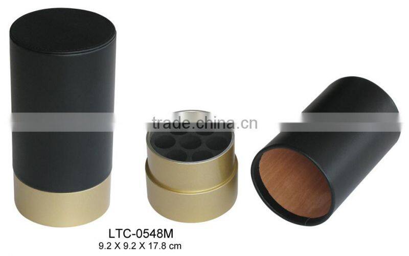 Cylinder shape portable cigar humidor for sale