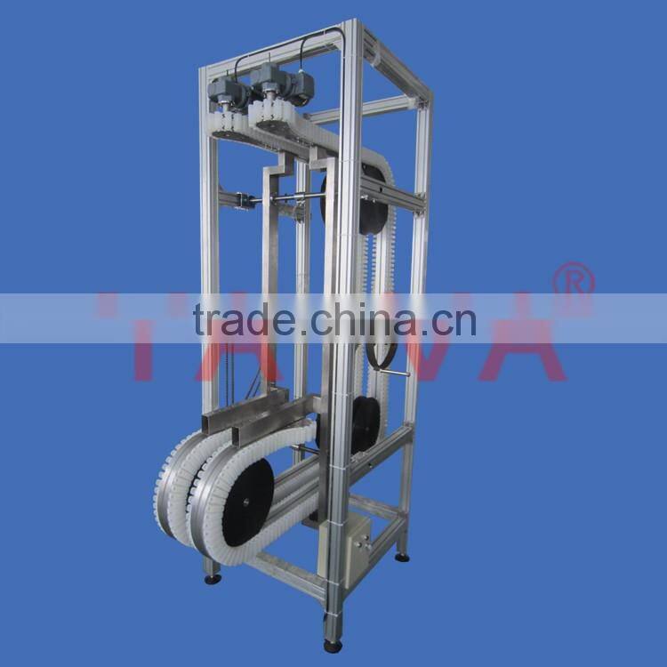 material lifting conveyor for bottle and carton lifting