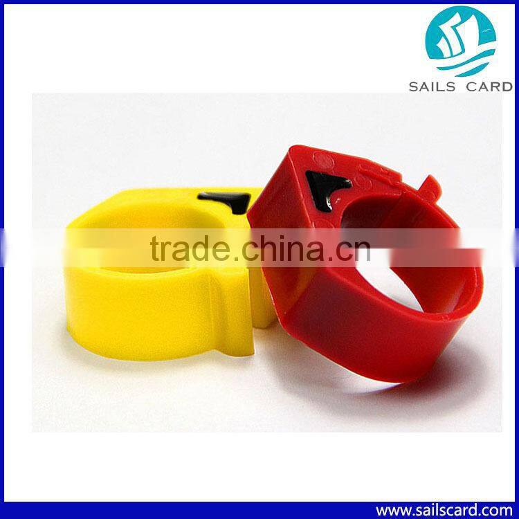 TK4100/EM4100 chips RFID Chicken, bird, pigeon foot ring 125KHZ frequency