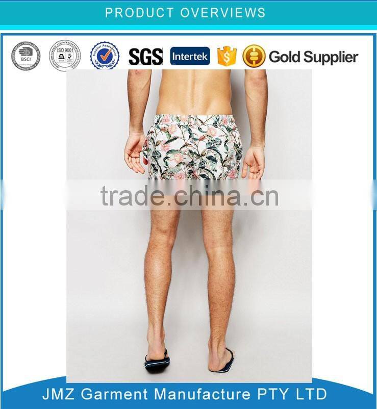 Digital print flower swimwear custom your own design board shorts