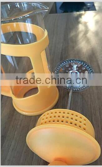 glass espresso coffee press,colorful coffee plunger,plastic coffee maker