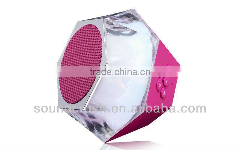 2013 best bluetooth speaker with led light/handfree/wireless/portable for outdoor
