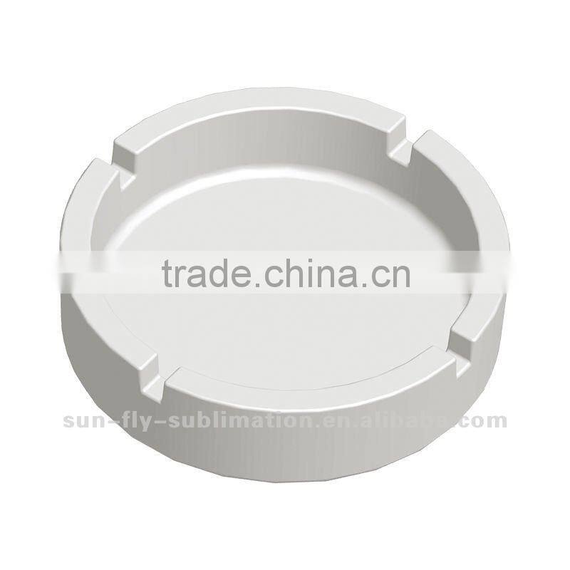 White Sublimation Round Polymer Ashtray
