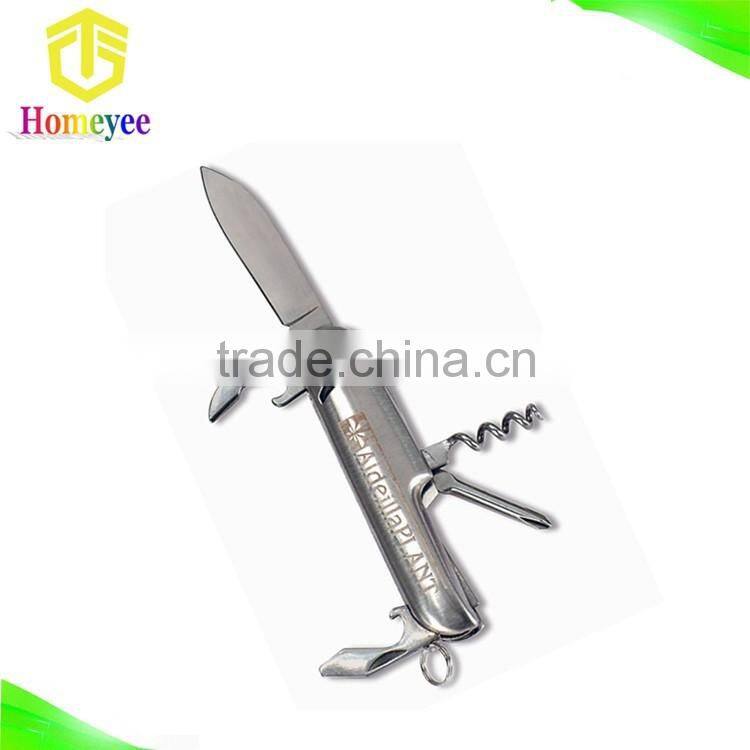 5 in 1 Stainless steel camping multifunction pocket knife