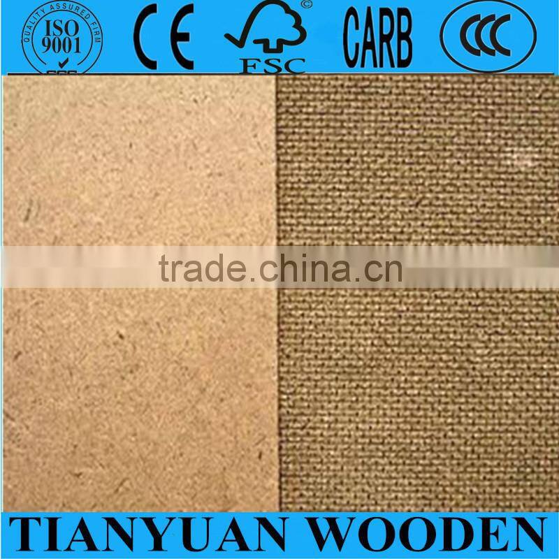 Dark brown hardboard 4x8 with smooth surface and rough back