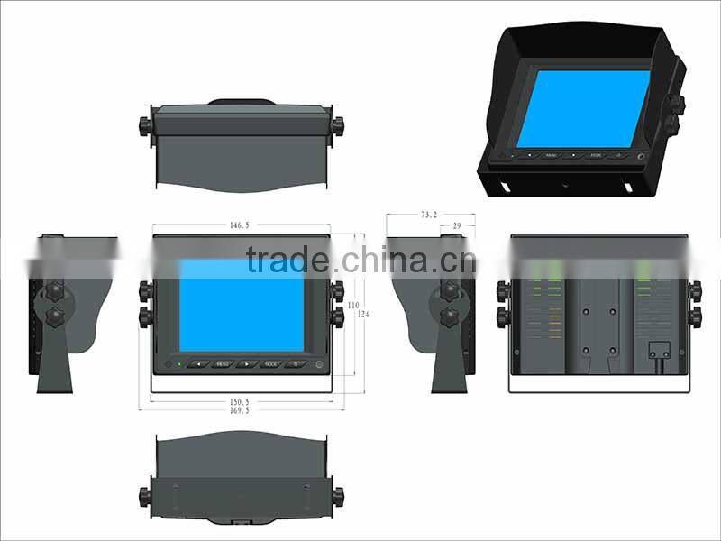 5 Inch Color backup car camera system with digital monitor CS-S510TMS