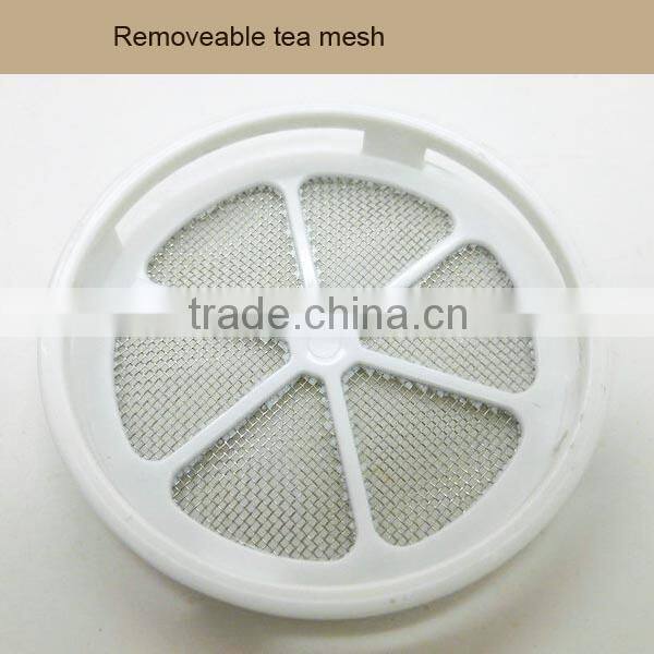 600ml Insulated Fruit Infuser tumbler Plastic Water bottle