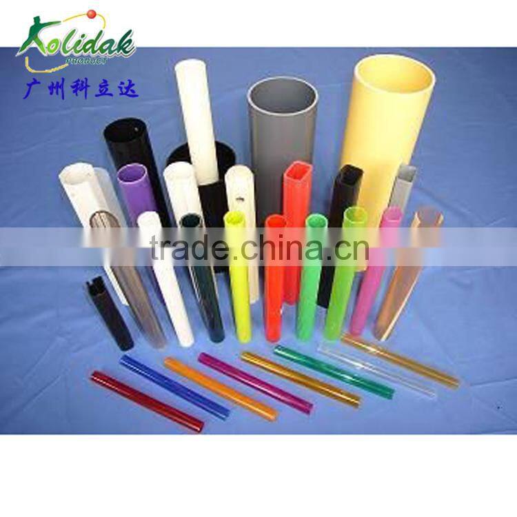 Plastic extrusion Rigid Colourful ABS, PVC pipe, PVC tube