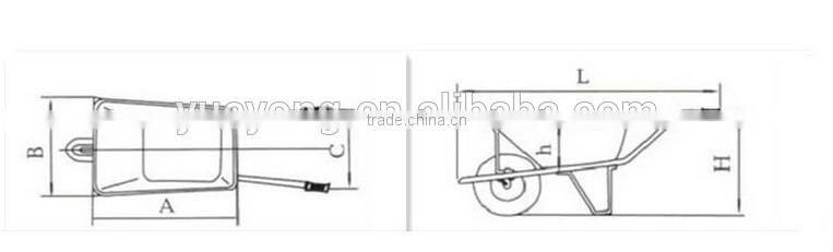 Garden tool metal tray children toy wheelbarrow WBYY1100