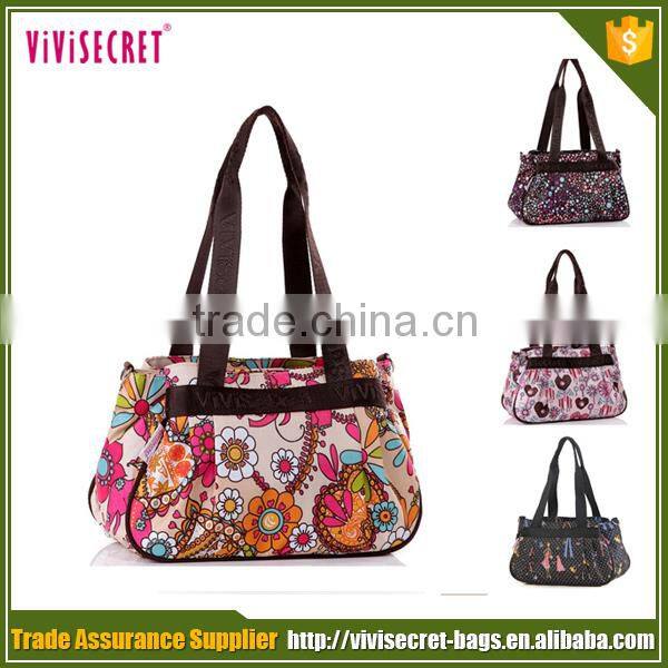 vivisecret Hot Sale Super Soft handbag Mom baby Bag with flower printing