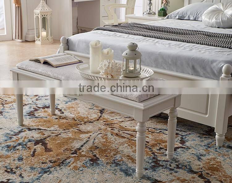 latest bedroom furniture sets design white wooden single bed for kids
