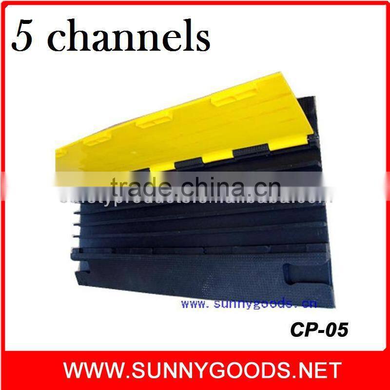 length 900mm 5channels heavy duty rubber cable protector ramp