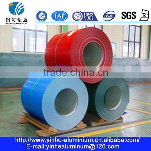 Pro-coated aluminum coil with two colors coated on both side for decoration indoor