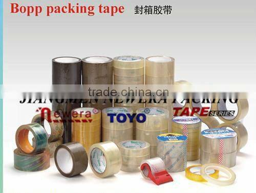 Tan and White Packing Carton Tape