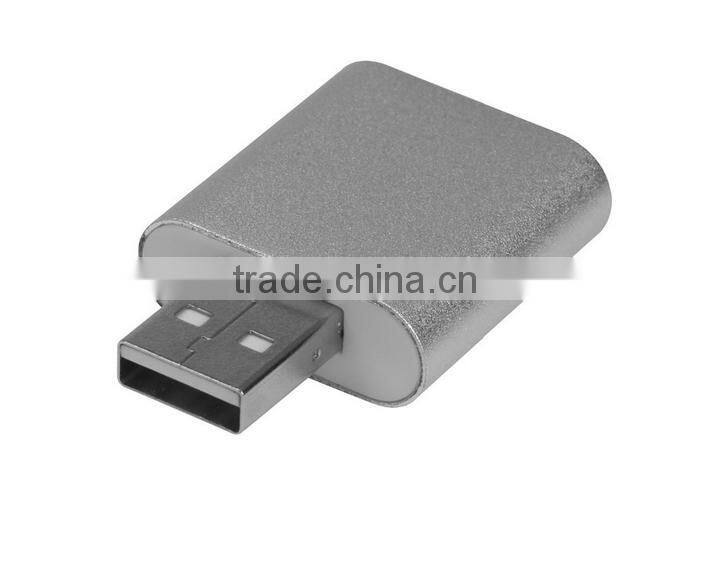 New Aluminum alloy 3.0 USB sound card headphones 3.5mm Jack converter
