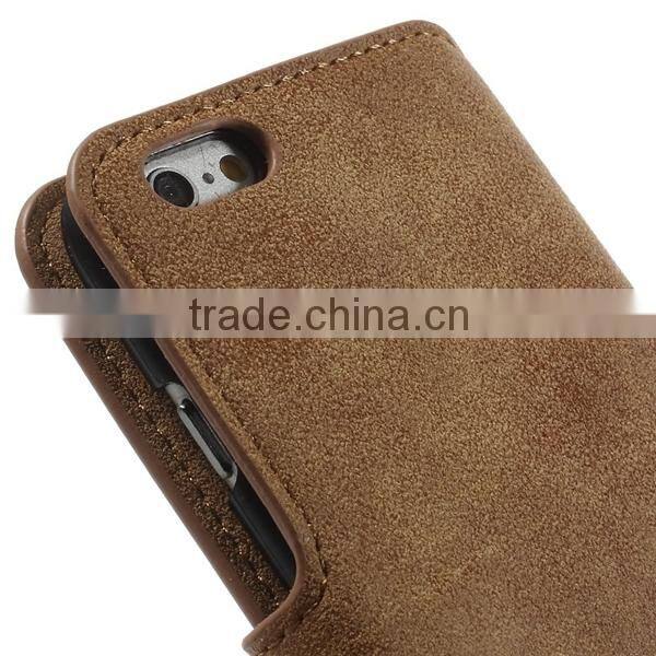 New product leather flip case for apple iphone 6 From alibaba china