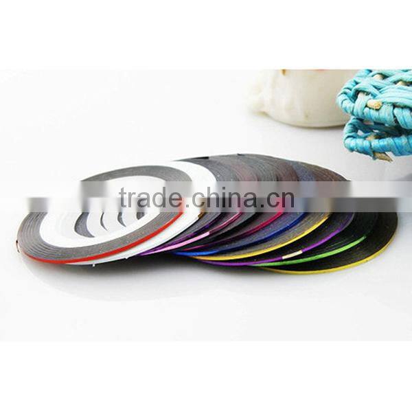Mixed Color Rolls Glittered Striping Tape Line DIY Nail Art Tips Decoration Sticker Nail Tape