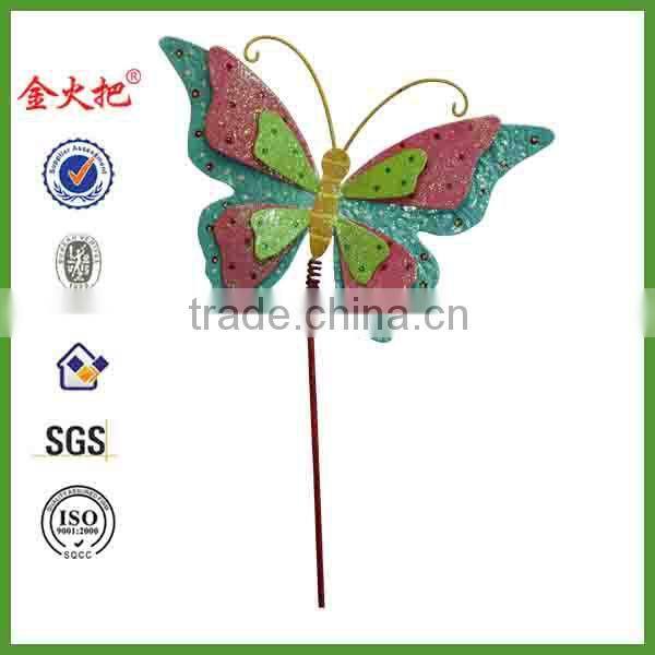 Spring Series Deco gardation Metal colorful butterfly for sale