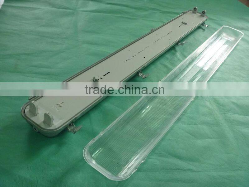 circular waterproof shower light lighting fixture 2x120cm