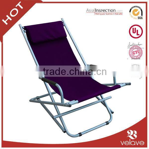 lightweight fabric folding beach lounge chair