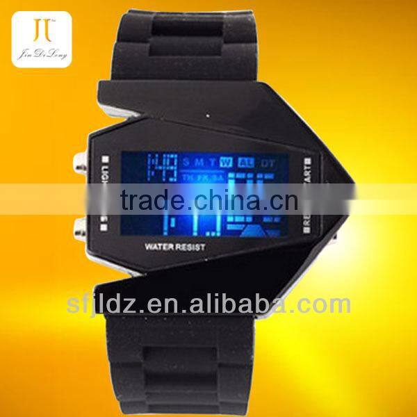 Digital Display and Silicone Strap LED Watches For Men