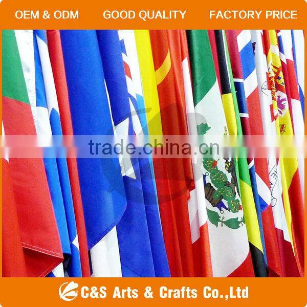 100% Polyester or Nylon custom Flag / Embroidered Flag