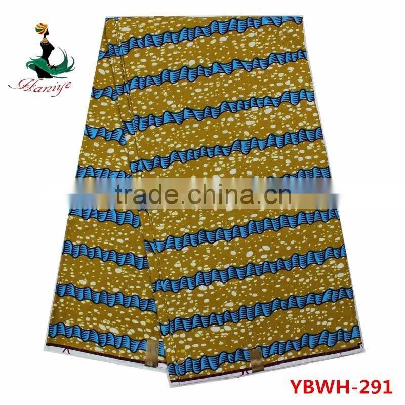 Green African wax prints fabric for women ankara dress clothing holland wax