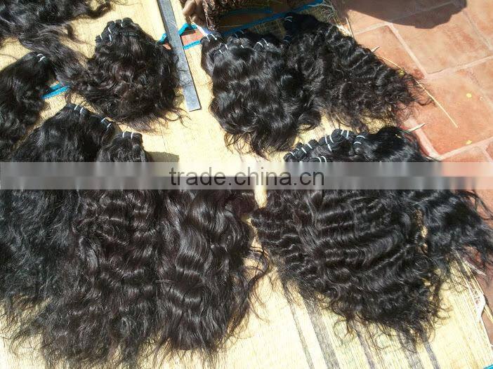 100% unprocessed Indian virgin remy human hair extension/bulk