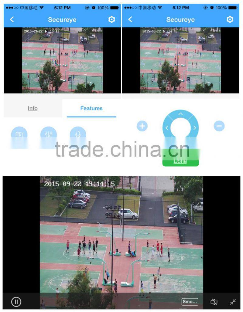 LS VISION High Speed Dome 1080P IP Camera , 1080P HD IP LED-Array IR Security Camera