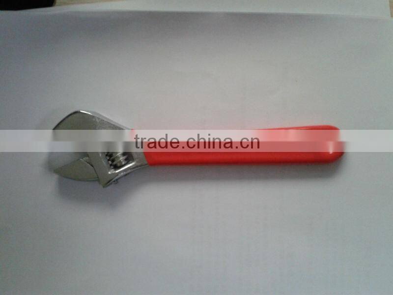 adjustable wrench with rubber handle