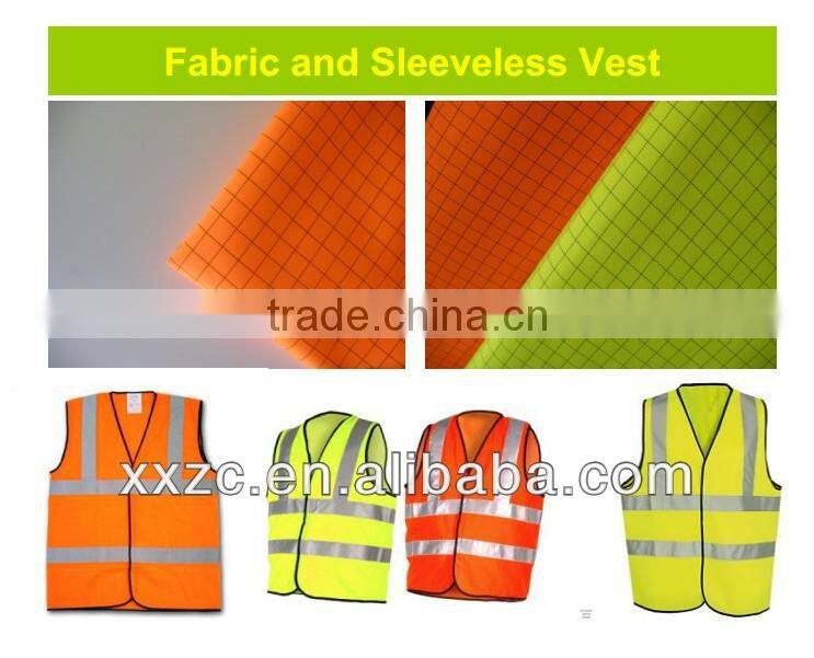 hi visible fabric/fluorescent yellow fabric for mens jacket