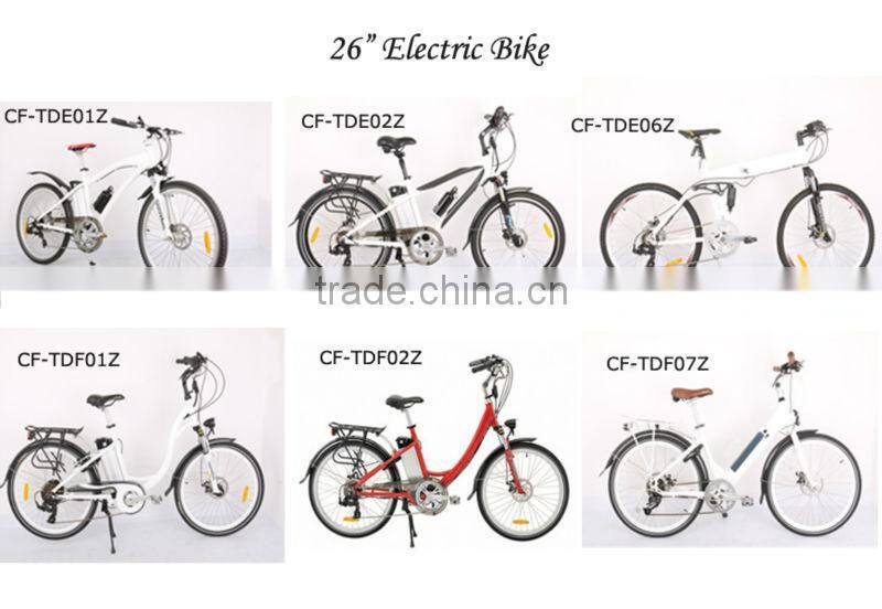 26inch 36V,48V, 250W,500W mountain e-bike with Luxury with fashion Magnesium wheel