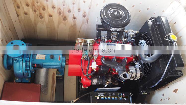 4 cylinder diesel engine 6 inch farm irrigation movable water pump