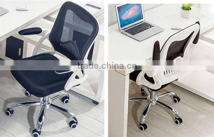 China Manufacturer Arm Chair Furniture Mid Back Ergonomic Rotating Gas Lift Mesh Training Chair with Castors