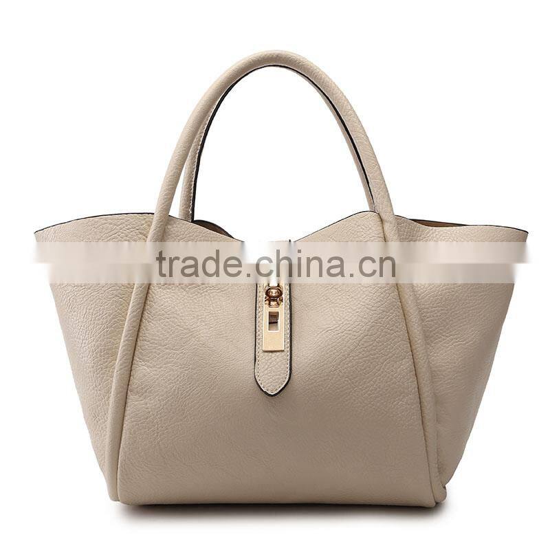 Autumn And Winter 2pcs/Set New Leisure PU Leather Lash Bags Women Tote Handbag For Sale China Factory