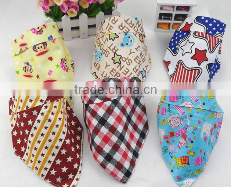 Twill Cotton Baby Drool Bib Bandana for Toddler Kids / Pretty Twill Terry Cotton Baby Towel