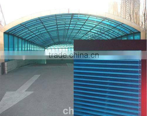 UV coated 100% virgin Bayer Makrolon polycarbonate hollow sheet