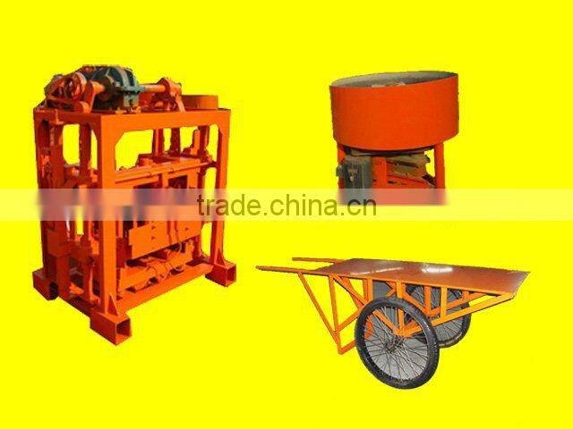 QT40-2 manual hollow brick making machine price for small brick factory