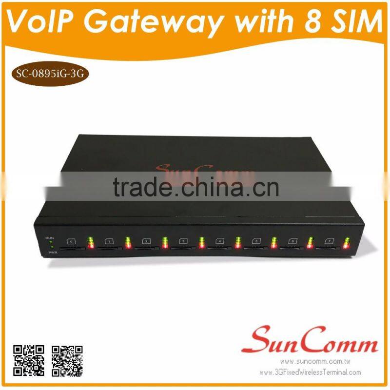 SC-0895IG SMS supported GoIP Terminal with 8 channels