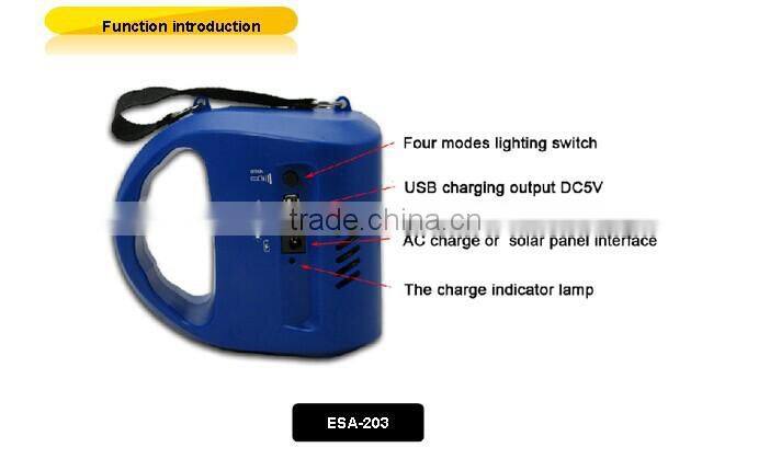 solar lantern Solar Camping Light with Multi-function Emergency Charge Compass