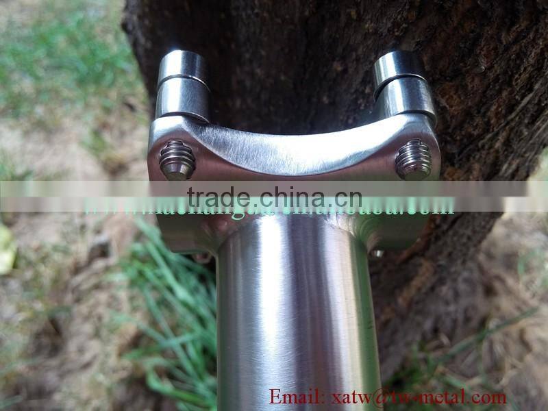 XACD made titanium bending stem Ti folding bicycle stem titanium bending stem custom