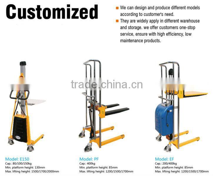 1.0 ton Hand Stacker of Straddle legs