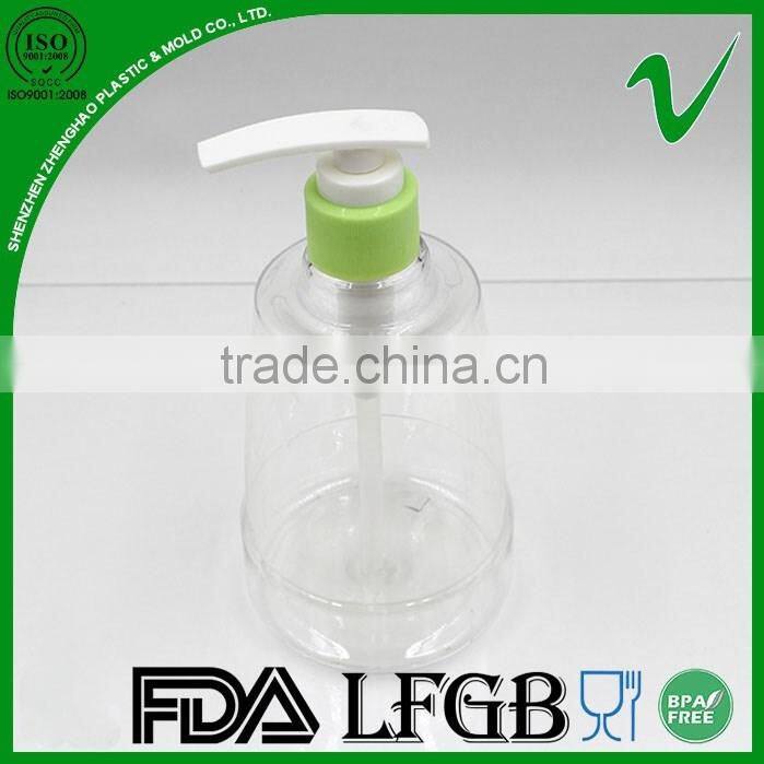 PET clear 250ml plastic bottle for liquid soap with pump