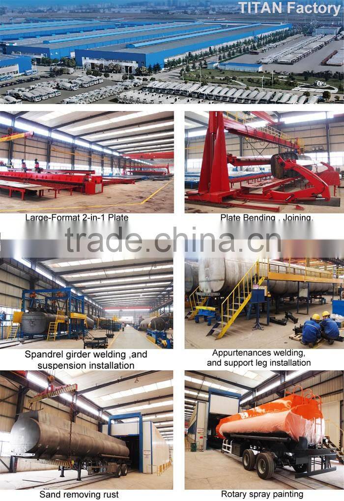 TITAN 3 axles Heated asphalt bitumen transportation Insulated tankers