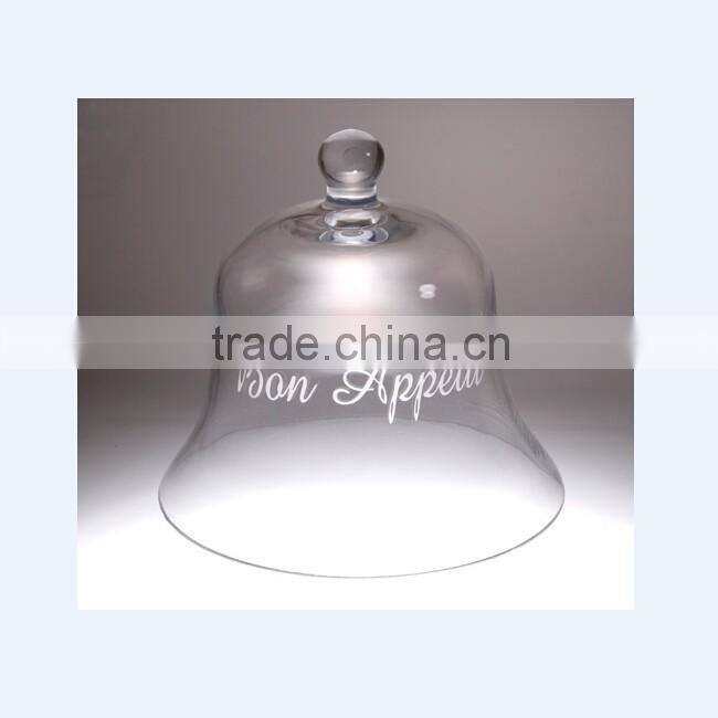 Cheap good quality clear glass bell jar
