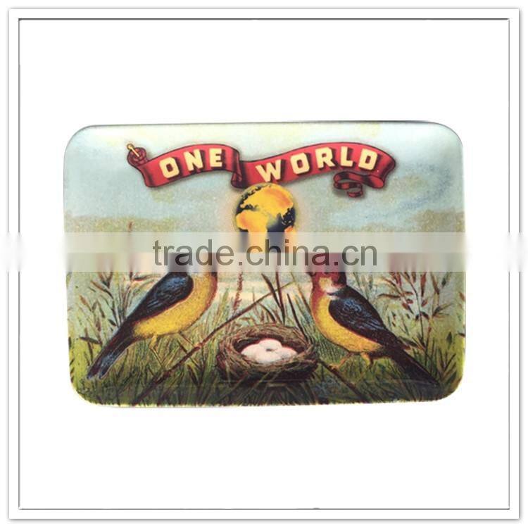 Full color print rectangular melamine serving tray