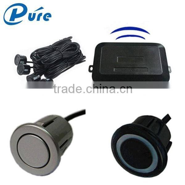 4 Sensors Wireless Car Park Sensor/Auto Parking Sensor System with Three-step BiBi Sound or Human Voice Alarm